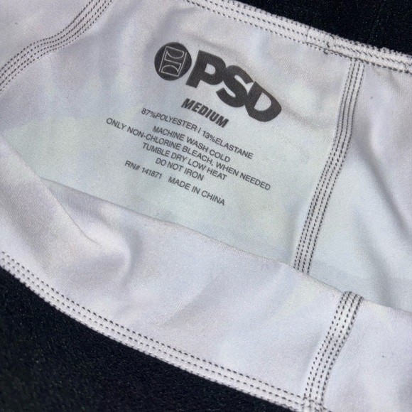 PSD Women's Weed Spiral Bike Shorts-Blue/Green - Picture 6 of 6